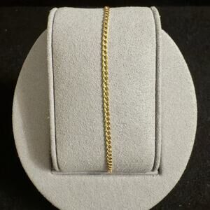 10k Solid Yellow Gold 7in Cuban Link 1.9mm Bracelet ~ NEW